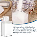 Miniatyrbillede 5 af 5: 2 stk. Lufttæt Vaskemiddeldispenser med Målekop, Vandtæt, Holdbart Design, Nem at Bruge