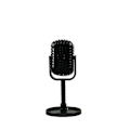 Miniatyrbild 1 av 5: Retromikrofon - Klassisk retromikrofon dynamisk stereomikrofon Svart