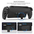 Miniatyrbild 4 av 5: Heltäckande skyddande fodral kompatibelt med Playstation Portal Remote Player, mjukt Tpu halkfritt fodral med stativ för Ps Portal