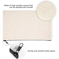 Miniatyrbillede 3 af 5: PIAO 10 Pak Blanke DIY Håndværkstaske Lærred Pen Etui Blanke Makeuptasker - Lærred Blyanttaske Bomuldslærred Kosmetikpose Multifunktionel Rejse Kosmetikpose 8.