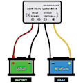 Miniatyrbilde 2 av 5: DC 36V/48V til 12V 20A Konverter Spenningsregulator Reduserer Buck Transformer Konverter Strøm Med