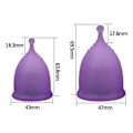 Miniatyrbillede 4 af 4: Menstruationskop + Damprenser Pakke - Alt hvad du behøver for at starte din menstruationskoprejse! - Feminin hygiejne - Lækagefri - Op til 99,9%