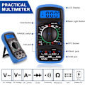 Miniatyrbild 5 av 5: Lödkolv Lödkit 60w Elektriskt Kit Justerbar Temperatur Med Digital Multimeter, Lödkolv Stativ, Avlödningspump Och Bärbar Pu T
