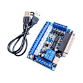 Miniatyrbillede 5 af 5: Mach3 Interfacekort Cnc 5-akset med Optocoupler Adapter Driver + USB-kabel