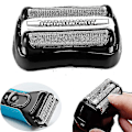 Miniatyrbilde 5 av 5: 2 stk 32b barbermaskindeler for Braun Series 3, erstatningsfolie og kutter