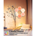Miniatyrbilde 2 av 5: Hexagon Lys med Fjernkontroll, Smart DIY Hexagon Vegglys, Dobbel Kontroll Hexagonale LED Veggpaneler med USB-Strøm