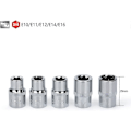 Pikkukuva 5 / 5: 14 kpl naisten Torx E4 - E24 -hylsysäätöä 1/4\", 1/2\", 3/8\"