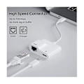 Miniatyrbild 3 av 5: USB-C till Ethernet-adapter, USB Typ-C till RJ45 Gigabit Ethernet LAN-adapter med PD 60W laddare, för