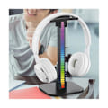 Miniatyrbillede 2 af 5: RGB Headset Stativ Spil Headset Skrivebordsdisplay Holder LED Base USB Pickup Lys Headset Support Brac