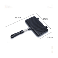 Miniatyrbilde 2 av 5: Gass-stekepanne for smørbrød, brød, toast, frokost, pannekaker, baking, grill, form