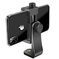Miniatyrbillede 1 af 5: Universal Handy Stativ Adapter Smartphone Holder Kompatibel med Stativ Tripod Selfie Stick Monopod med Standard 1/4\"-20 Skruehoved, til iPhone Samsung Huawei osv.