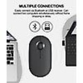 Pikkukuva 4 / 5: Mukava tuntuma Pebble Silent Mouse M350 Bluetooth kaksoismoodi langaton hiiri tyylikäs, kevyt ja söpö monilinkkinen toimistohiiri blue