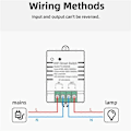 Miniatyrbillede 4 af 5: Tuya Smart WiFi Switch DIY Timer AC 85-265V WiFi Trådløs Controller 30A Strømovervågning Kwh til Alexa Home