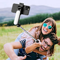 Miniatyrbild 2 av 3: Trådlös Selfie Stick Stativ med Ljus Bluetooth Fjärrkontroll Utökbart Stativ för iPhone Mobiltelefon Tiktok Live Streaming