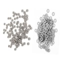 Miniatyrbilde 2 av 4: 300 stk M2 Rustfritt Stål Festemidler: 100 stk DIN934 Metrisk M2 Heksmuttere For Bolt & 200 stk DIN125 Fl