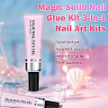 Miniatyrbild 4 av 5: Lulou Magic Solid Nagelslim Kit 3-i-1 Nagelsmyckeskit för Nageltips Press-on Naglar