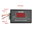 Miniatyrbilde 4 av 5: PWM DC Motor Hastighetsregulator med Digitalt Display 30A PWM Justerbar Hastighet Trinnløs Regulator