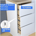 Miniatyrbild 5 av 5: Dörröppnare 4-pack Tryck för att öppna Magnet Push Catch Låda Push Opener Skåpdörr Push Opener Magnetisk Catch Möbel Push Catch Möbeldörrlås