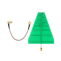Pikkukuva 1 / 5: 1,35 GHz - 9,5 GHz 8x10 cm UWB Ultra Wideband Log-periodisen Antenni 5-6 dB 15 W SMA-naaras Adapteri