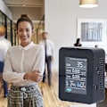 Miniatyrbillede 3 af 5: Mould test kit til hjemmet, skimmeldetektor Real-time display temperatur og fugtighed til soveværelse til hjemmet(sort)