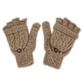 Miniatyrbild 1 av 5: Vintervarma Fingerlösa Vantar för Kvinnor - Stickade Vantar med Kabelmönster, Halvfinger Vantar för Dam och Flickor - Jul- och Födelsedagspresent 2-pack