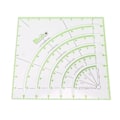 Miniatyrbilde 2 av 5: Akryl Quilting Ruler 8 Tommer Klar Multifunksjonell Buer Vifter Sirkel Kutter for Patchwork Sy Håndverk Verktøy