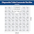 Miniatyrbillede 3 af 5: 50 stk. Engangs toiletmåtte Lugtneutraliserende toiletmåtter Vandtæt badeværelse U-formet måtte til pottetræning af børn Inkontinens (stjerner)-yuyu
