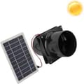 Ej.Life – 10W Solar Udsugningsventilator – 12V Solpanel – Holdbart ABS Materiale – Til loftsrum, drivhuse og autocampere