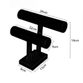 Miniatyrbillede 5 af 5: PIAO Fløjlssmykker Fløjl Armbåndsstativ Smykkeholder Urholder Armbåndskæder Stativ Bangles Display Bar T Bar 2 Ruller