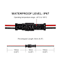 Miniatyrbillede 3 af 5: 6 Par Dt 2-Pins Pigtail Kit Han & Hun Connector Adapter Stikkontakt Ledningsnet Til Led Arbejdslys