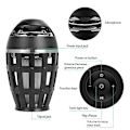 Miniatyrbild 3 av 5: Utomhus Fackla Bluetooth-högtalare med Flame Effect Light, Vattentäta trådlösa högtalare, LED-lykta