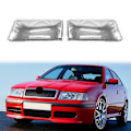 Pikkukuva 2 / 5: Skoda Octavia 2001 2002 2003 2004 Vasenpuoleinen Etuvalon Kotelo Lamppuvarjostin Läpinäkyvä Linssin Peite Etuvalon Peite