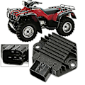 Miniatyrbillede 2 af 4: Spændingsregulator-retter til TRX450S/ES Foreman 1998-2001 / TRX350 2000-2006 / VT750 2004-2009