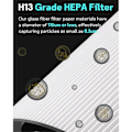 Miniatyrbillede 5 af 5: Aktiveret Kul HEPA Filter til Pure Cool HP04 TP04 Luftrenser Udskiftningsfilter Fjerner