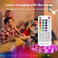 Miniatyrbillede 3 af 5: Sp511e Wifi Musik LED Controller til WS2812b WS2811 Adressebare Pixel RGB Dobbelt Udgang Smart Stemmestyring