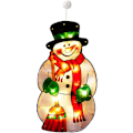 Miniatyrbilde 2 av 5: Julelys, Julepynt LED-lys, Snømann Vindu Dekorative Lys, Batteridrevet Julepynt Lys, Snømann Juletre W