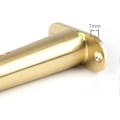 Miniatyrbillede 5 af 5: Møbelben i Rustfrit Stål - Udskiftning af Korte Metal Sofa Ben, Flush Bordben til DIY Kaffebord - Guld (25cm/9.8in)
