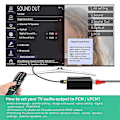 Miniatyrbild 3 av 5: Digital till Analog Ljudkonverterare, dac Digital Spdif Optisk till Analog L/r Rca & 3.5mm Aux Stereo Au