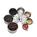 Miniatyrbilde 1 av 5: Målekopper Sett med 7: 18/8 Rustfritt Stål Kjøkkenkopp med Bredt Håndtak for Tørre og Flytende Ingredienser, 30ml, 60ml, 80ml, 120ml, 160ml, 180ml, 240ml