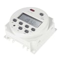 Miniatyrbild 3 av 5: Cn101a Dc 12v 16a Digital Lcd Strömställare Programmerbar Timer Tid Relä Switch Vit Fg
