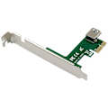 Pikkukuva 4 / 5: PCI-Express - PCI-sovitinkortti PCIe - Pci-paikka laajennuskortti 4-napaisella SATA-virtajohdon liittimellä PC:lle