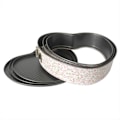 Miniatyrbillede 2 af 2: Sæt af 3 Non-stick Hjerte Springform Pannon-stick Cheesecake Hjerteformede Kageforme DIY Hjerte Bageforme