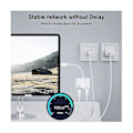 Miniatyrbild 4 av 5: USB-C till Ethernet-adapter, USB Typ-C till RJ45 Gigabit Ethernet LAN-adapter med PD 60W laddare, för