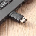Pikkukuva 4 / 4: Firewire IEEE 1394 6-nastainen F - USB-uros-sovitin liitin PC:lle (1 kpl, musta)