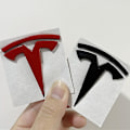 Miniatyrbild 2 av 5: 3D-bilmärken Emblem Sido Fender Dekaler Metall För Tesla Dekaler Modell S Modell Y X 3 P100d P85d 200 Logotyp