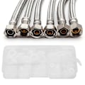 Miniatyrbild 2 av 4: Nylon Plastbricka Plat Tätningsring Set 350st M2/M2.5/M3/M4/M5/M6/M8