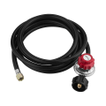 Miniatyrbillede 3 af 5: 4 Fods Højtryksreguleringsventil med Justerbar Tryk 0-20 PSI med -1 Type Slange - Fungerer med Propantanke