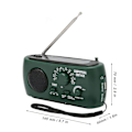 Miniatyrbild 4 av 5: Handvevad Radio Bärbar Praktisk LED-ficklampa Utomhus Multiband AM/FM/SW Solhandvev Väderradio