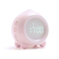 Miniatyrbilde 2 av 5: Vekkerklokke Barn Lysende Led Digital Lampe Vekkerklokke Nattlys Jente Gutter Dag Natt Barn Volum Justerbar Snooze Vekkerklokke I Usb Lading Ny