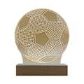 Miniatyrbillede 1 af 5: Natlampe LED sengelampe fodbold 3D natlampe med lampefod til børneværelsesindretning